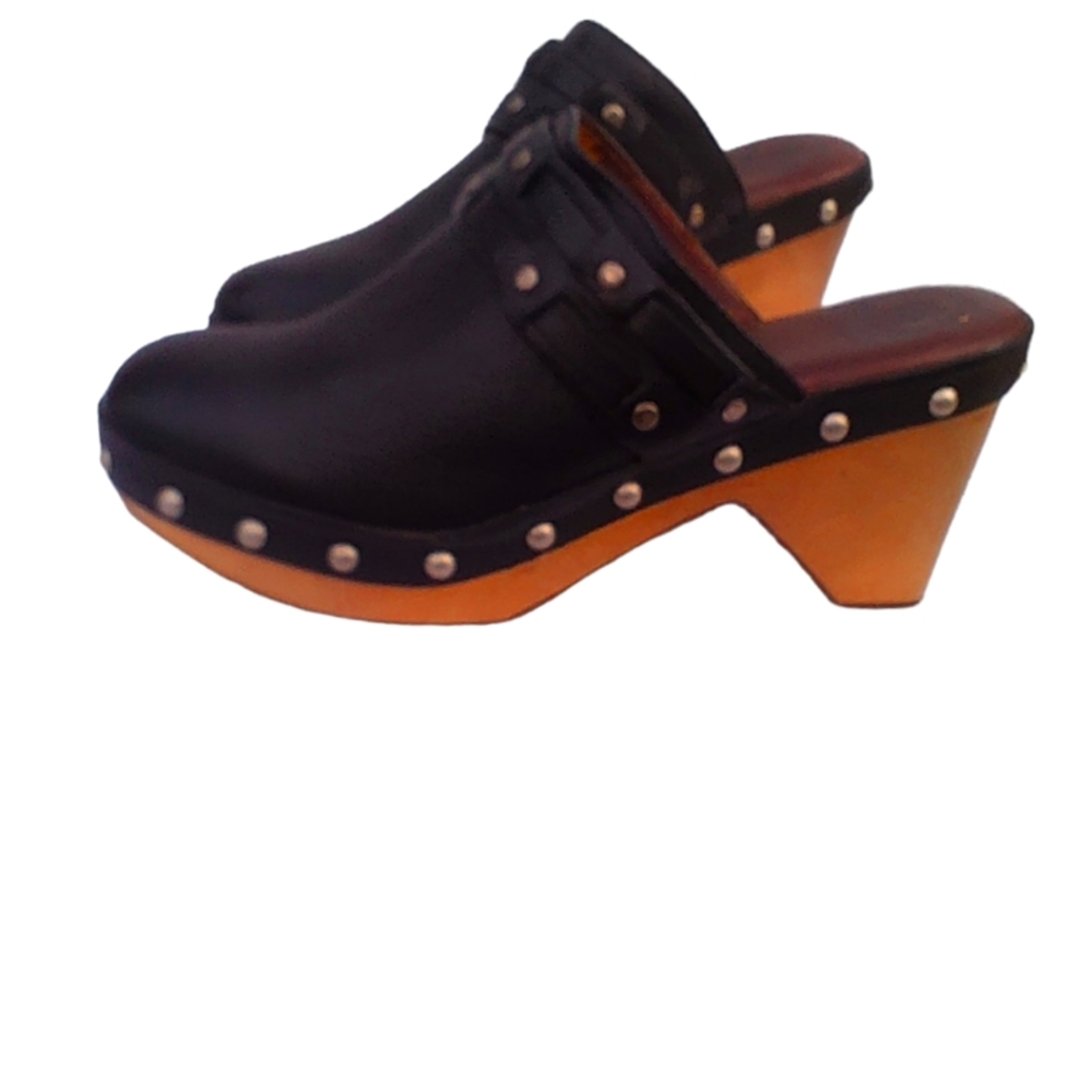 Lucky Brand studded mules